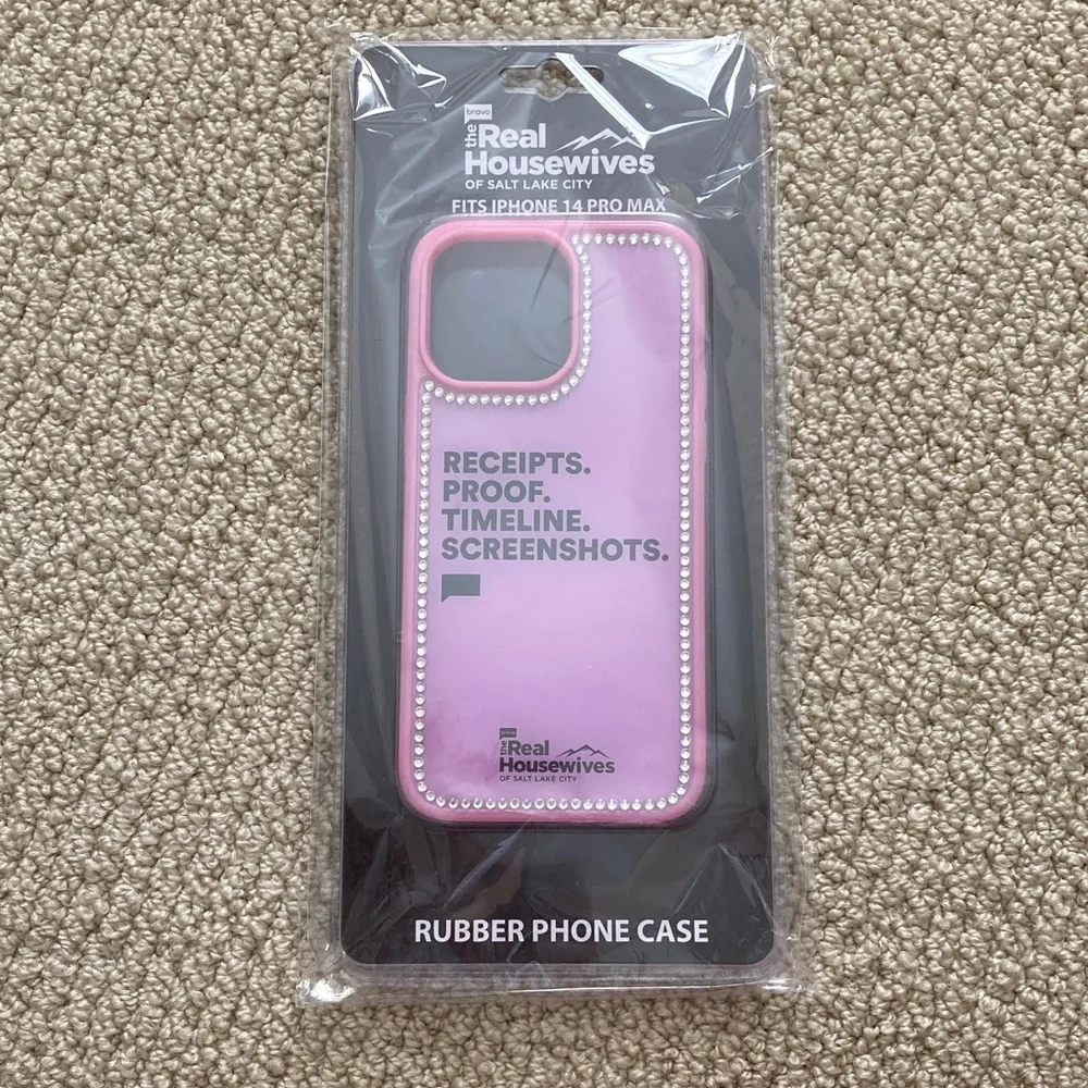 iPhone 14 Pro Max Case Real Housewives Design Purple Receipts Proof Timeline NIB